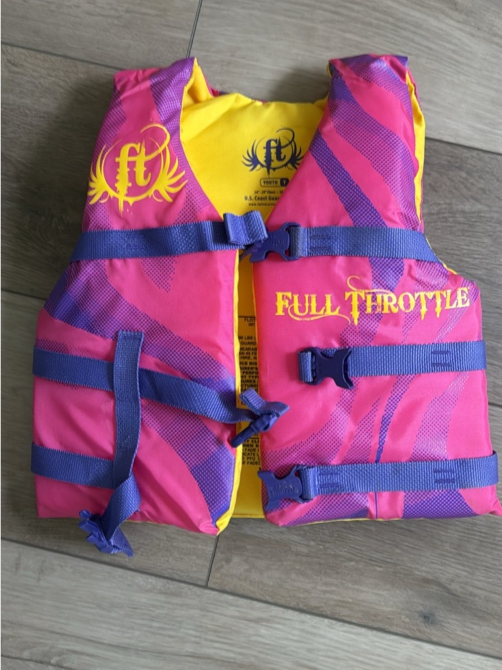 Kids Pink & Purple Life Jacket - Youth Swim Vest